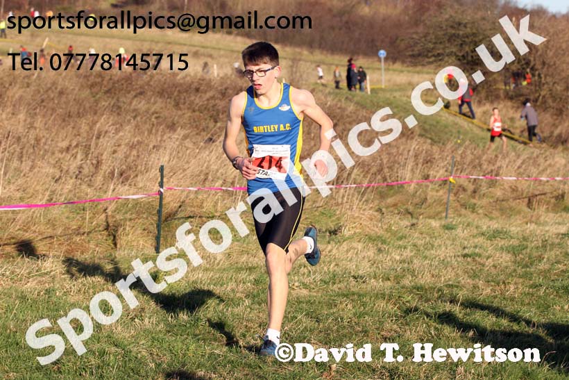 Boys under-15s North Eastern Cross Country, 2018 Northern Cross Country Champs., Wrekenton, Gateshead. Photo:  David T. Hewitson/Sports for All Pics